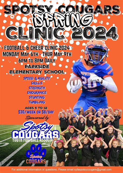 Spring Clinic (Football/Cheer) 2024, Parkside Elementary ...