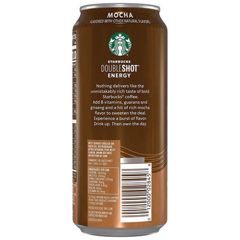 Starbucks Doubleshot Energy Espresso Coffee, Mocha, 15 oz Cans (12 Pack ...
