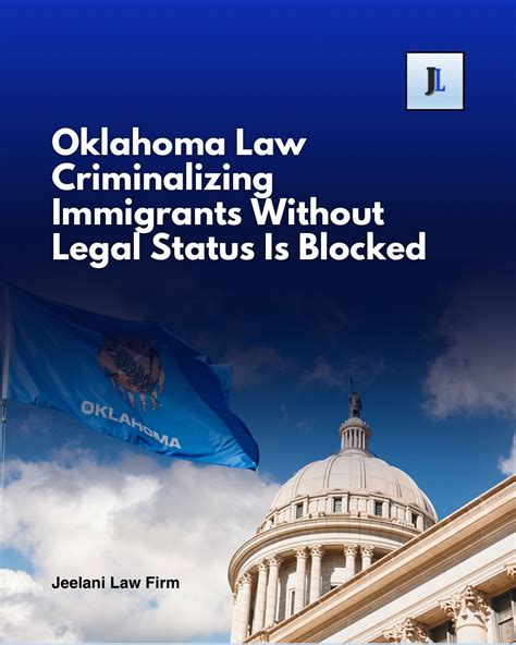 Oklahoma's new immigration law blocked | JEELANI LAW FIRM, PLC posted ...
