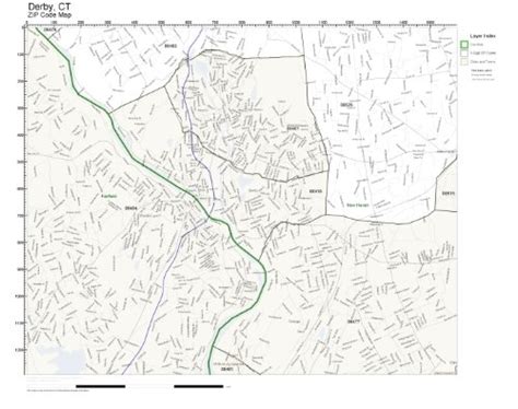 Buy ZIP Code Wall of Derby, CT ZIP Code Not Laminated Online at ...