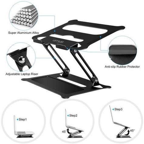 Ergonomic Laptop Stand Riser with Heat Vent Angle and Height | Improve ...