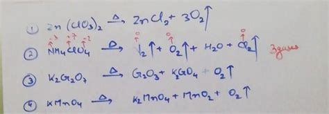 which of the following can give two gases on heating ? (1) Zn(clo3)2 (2 ...