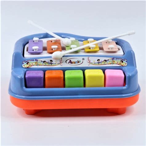 2 in 1 Piano Xylophone Toy with Colorful Keys for Toddlers and Kids No ...