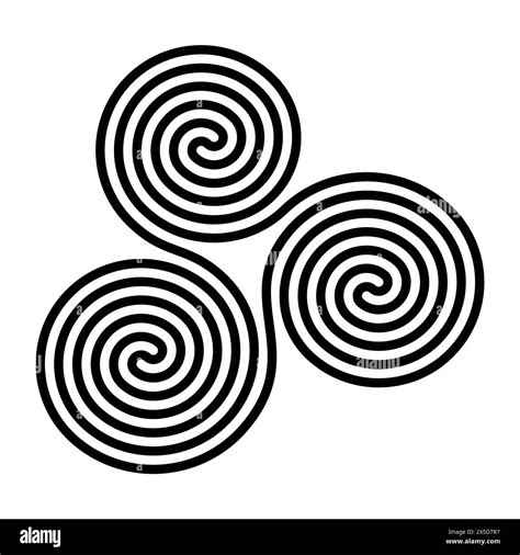 Triskelion, Neolithic triple-spiral symbol. Also known as triskele, an ...