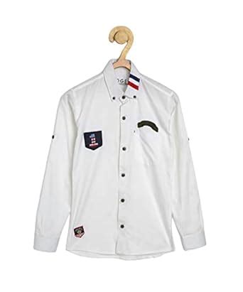 Buy Ellipse FASHION Kids Shirts White Cotton Shirts for Boys Full ...