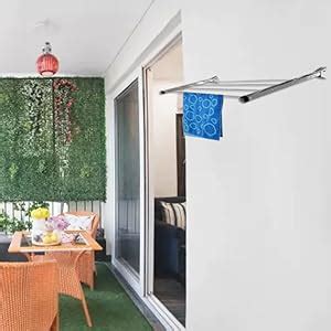 Rainbow Drywell Glider 4 Pipes 6 Feet Stainless Steel Wall Cloth Dryer ...