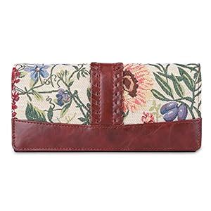 Buy The Clownfish Serina Collection Tapestry Fabric & Faux Leather Snap ...