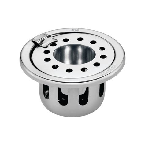 Round Floor Drain (5 Inches) with Hinge, Hole and Cockroach Trap - LIP ...