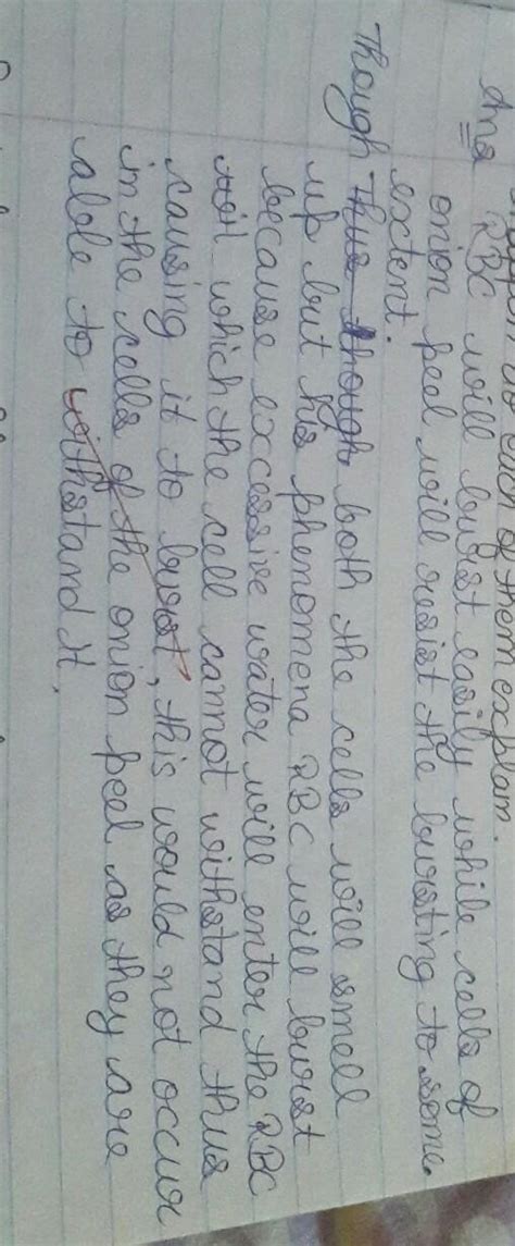 If the cells of onion peel and rbc are separately kept in hypotonic ...