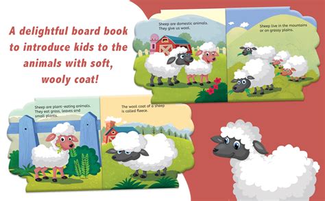 My First Shaped Board Book: Illustrated Sheep - Animal Picture Book for ...