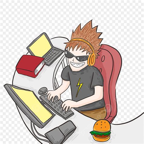 Play Computer Games PNG Image, Playing Computer Games For Girls ...