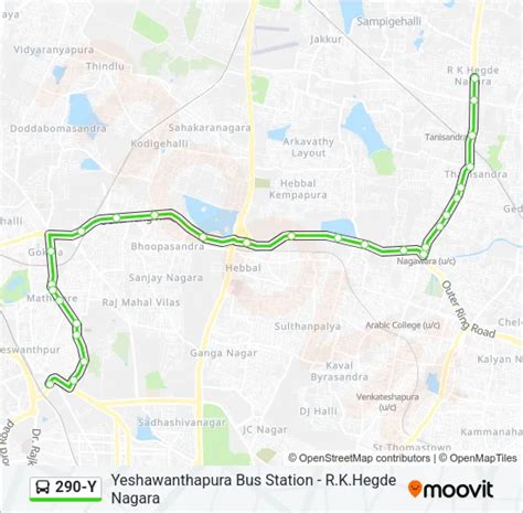290Y Route: Schedules, Stops & Maps - R.K.Hegde Nagara (Updated)