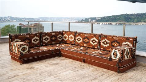 8'' Thickness L Sofa Set, Arabic Floor Sofa, Arabic Jalsa, Traditional – Arabic Sofa
