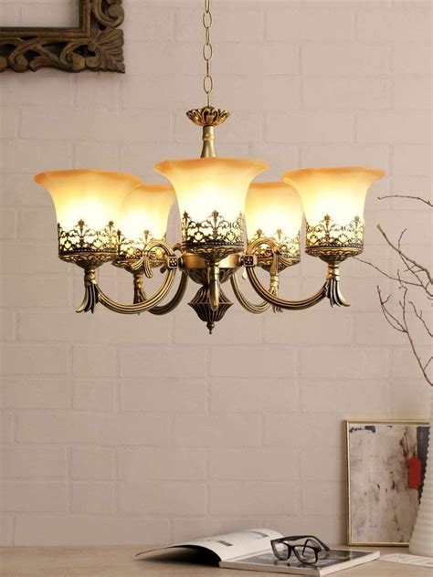 Prop It Up 5 Light 220 volts antique finish Round Chandelier : Amazon ...