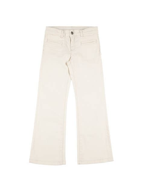 BONPOINT Stretch Cotton Denim Jeans Bonpoint