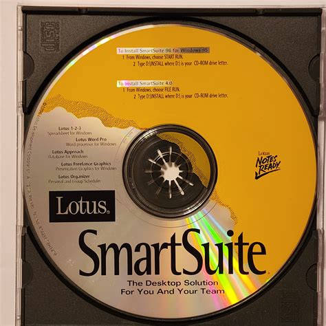 Lotus SmartSuite CD-ROM ISO (96 and 4.0) : Lotus Development ...