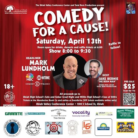 Comedy for A Cause, Ukiah Valley Conference Center, 13 April 2024 ...