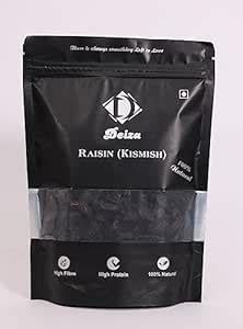 DEIZA Seedless Black Raisins | Dried Kishmish Without Seeds, Dry Grapes ...