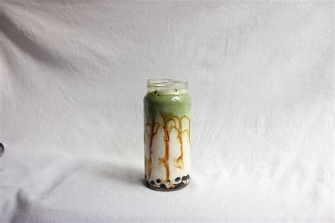 Yummy Brown Sugar Boba Matcha Latte (Bubble Tea) - ispillice