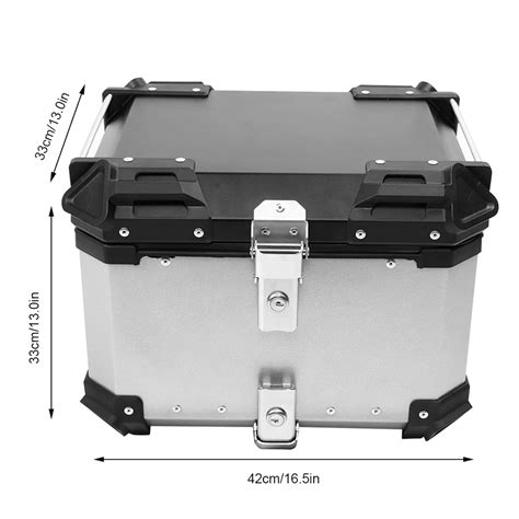 Sparewick Aluminium Top Box (45 Litres) Silver| Sparewick India