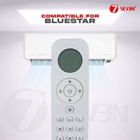 7SEVEN Compatible with BlueStar AC Remote Control Model 301 1 | 1.5 | 2 ...