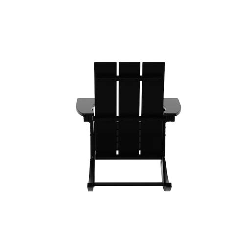 Westin Furniture Shoreside Set of 4 Black Hdpe Frame Stationary Rocking ...