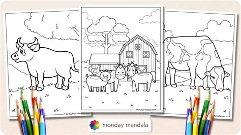 The Delightful World of Farm Animal Coloring Book Pages