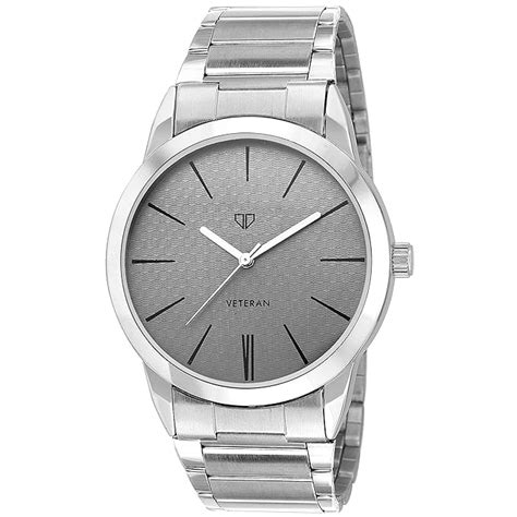 Walrus Men's Analog Watch | Grey Dial, Silver Strap | Stylish Quartz ...