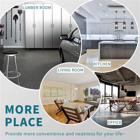 Buy HCY Garage Shelving, 82x48x18 Metal Shelves 6 Tier Wire Shelving ...