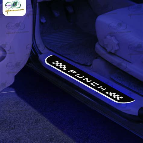 RAA_S LED Car Door Footsteps Sill Plates Scuff Plates Compatible with ...
