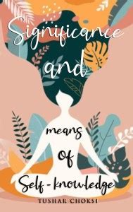 Significance And Means Of Self - Knowledge: Buy Significance And Means ...