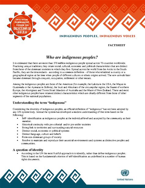 Indigenous - History of India - FACTSHEET Who are indigenous peoples ...