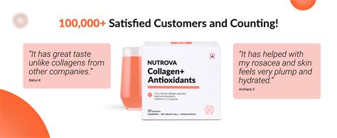 NUTROVA Collagen+Antioxidants Supplement - 30 Sachets of Marine ...