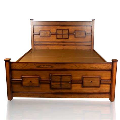 BD-02 Solid Teak wood cot Bottom Drawer - Buy Storage Cot Online | JFA ...