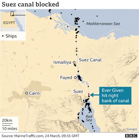 Suez blockage is holding up $9.6bn of goods a day - BBC News