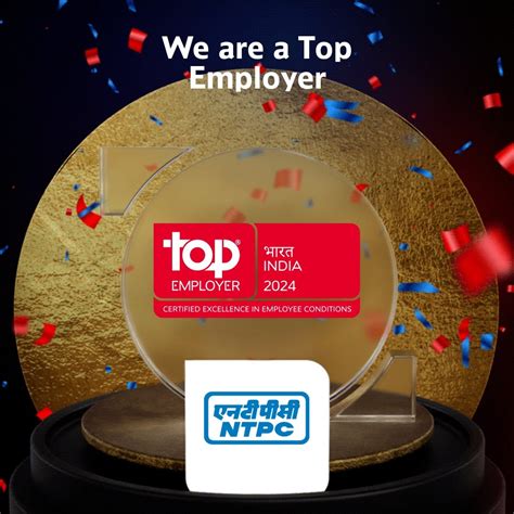 NTPC Limited certified as a Top Employer 2024 in India by the Top ...
