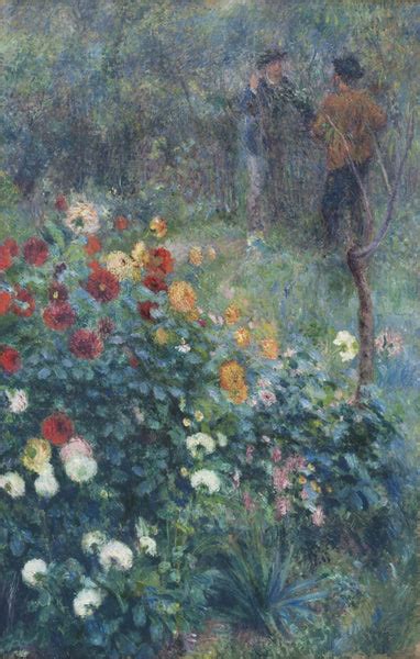 The Garden in the Rue Cortot - Framed Prints by Pierre-Auguste Renoir ...
