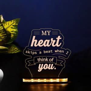 StarLaser Acrylic led Night lamp for Bedroom Decor Gift for Loveable ...