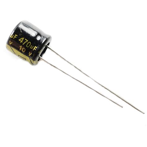 470uF 10V Electrolytic Capacitor 5x10mm
