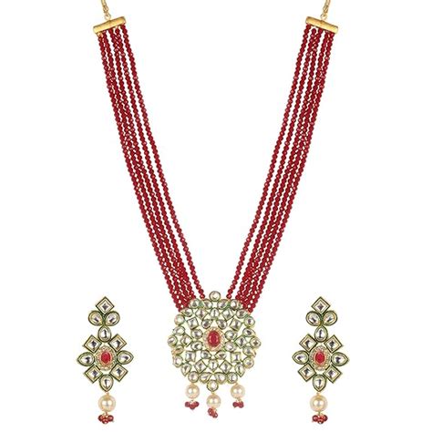 Buy WUJO necklace set for women, necklace for women traditional, pearl ...