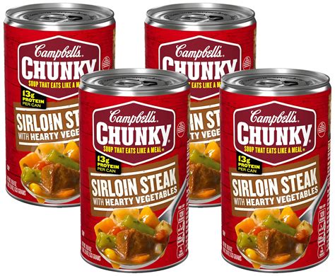 Amazon.com: Campbell’s Chunky Soup, Sirloin Steak With Hearty ...