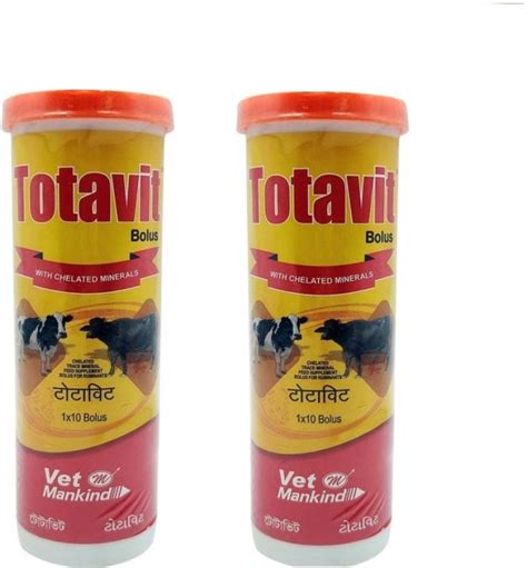MANKIND Totavit Bolus with Chelated Trace Mineral For Ruminants (2x10 ...
