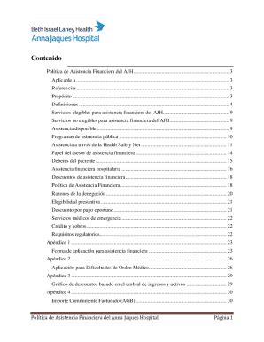 Fillable Online Application for Financial Assistance Spanish ...