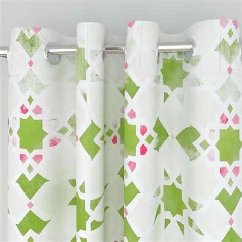 Buy Art of Asia Set of 2 Printed Semi-Blackout Door Curtains from Home ...