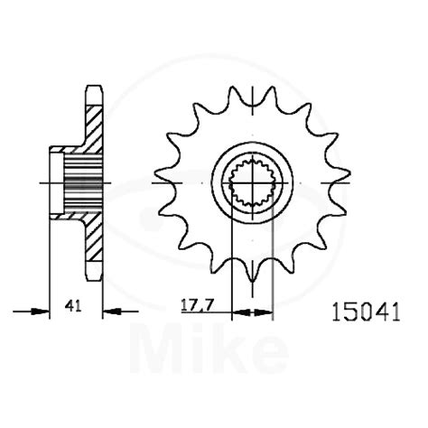 Ritzel 15Z Teilung 428 | 50-15041-15 Ritzel 15Z Teilung 428 Übersetzung ...