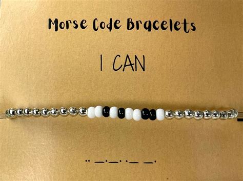 Oralia Affordable Silver I Can Morse Code Bracelet– Oralia India