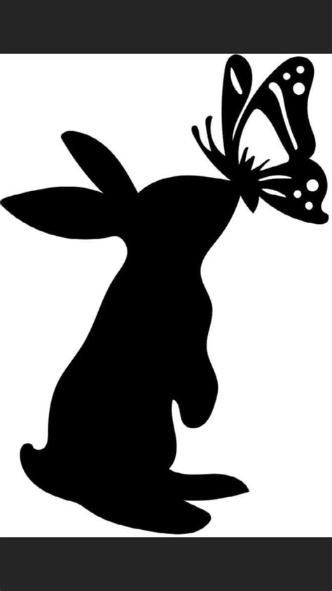 Free easter bunny silhouette svg file – Artofit