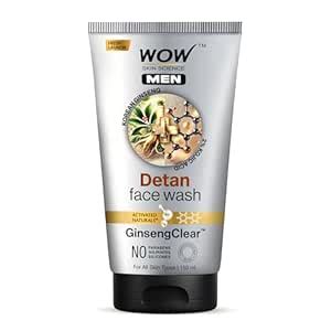 WOW Skin Science Men Detan Face Wash with Korean Ginseng & Kojic Acid ...