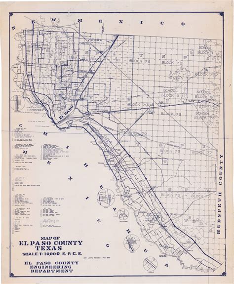 Old Map Of Downtown El Paso Tx Segundo Barrio – El Chuqueño