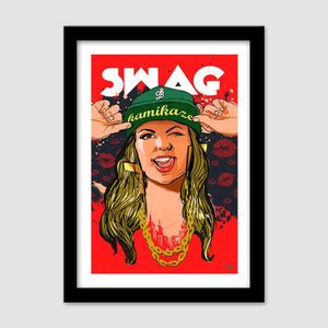 Swagger Laminated & Framed, Dual-Utility (Wall Mounted and Desktop ...
